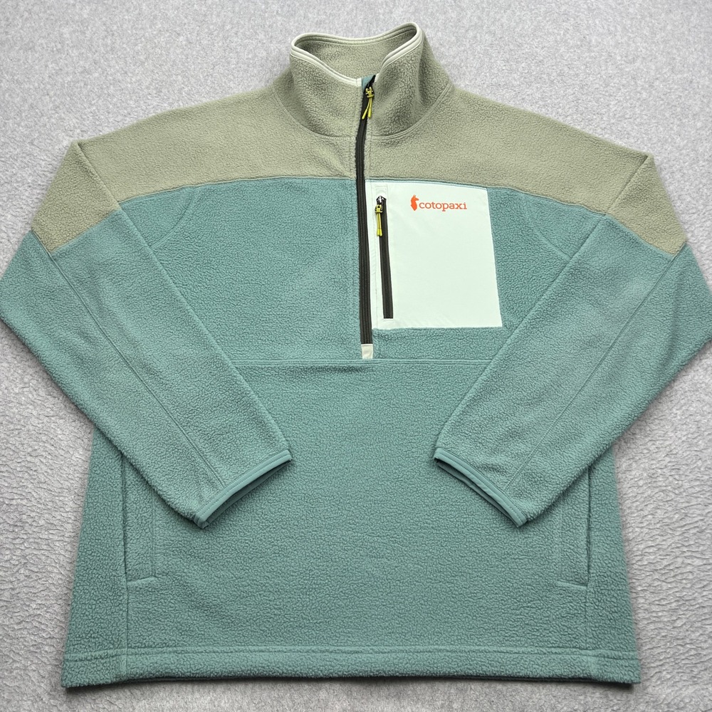 Cotopaxi Abrazo Half-Zip Fleece Jacket Mens Medium Blue Colorblock Gorp Pullover